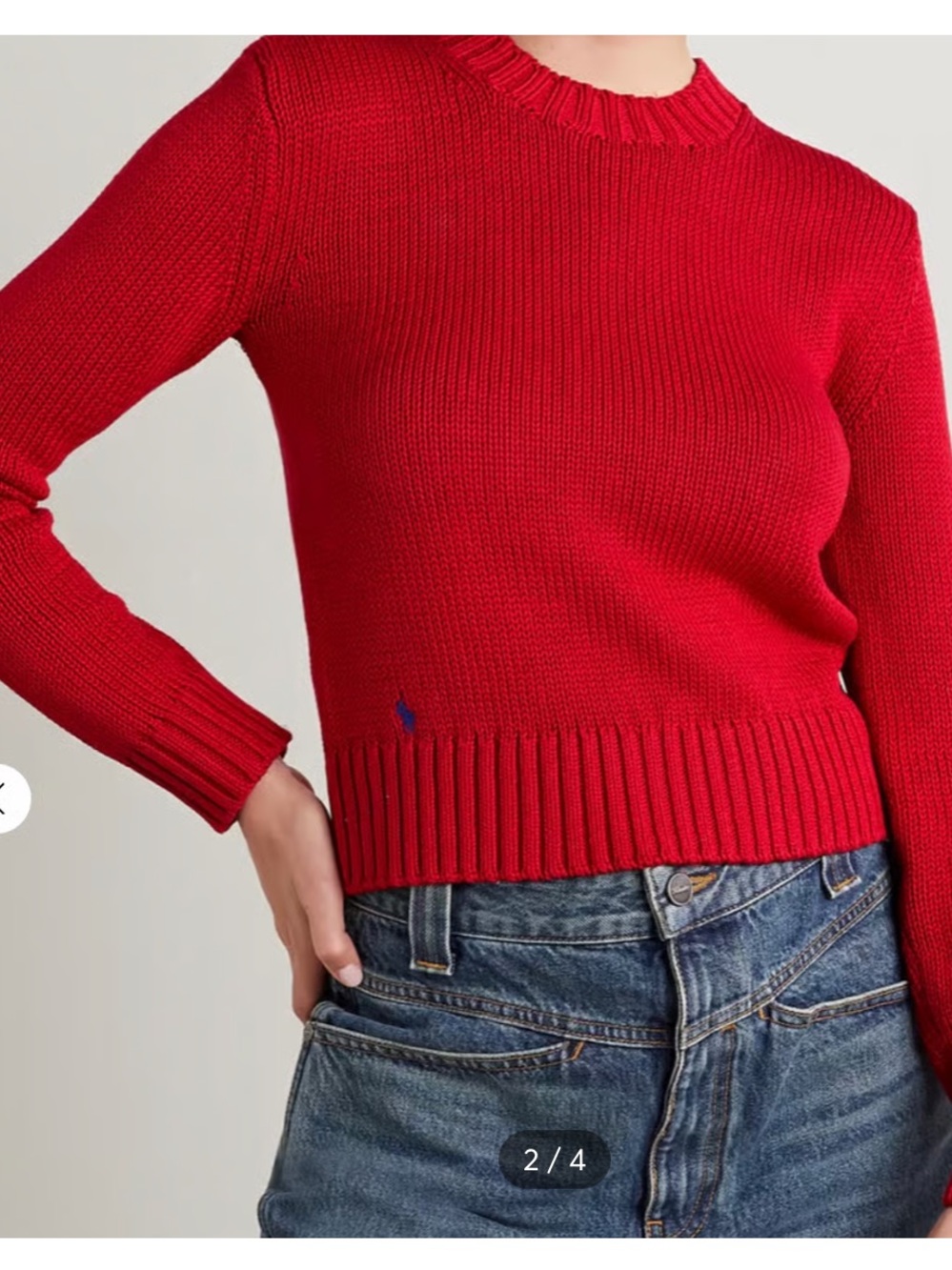 Ralph Lauren Red Crewneck Sweater
